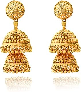 JFL - Jewellery for Less Gold Plated Copper Earrings For Women