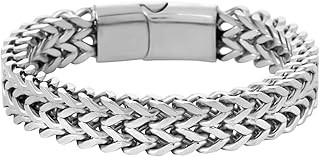 SALTY ALPHA Anti Tarnish Royal Beast Stainless Steel Bracelet for Men | Hand Bands for Boys | Wrist Bracelets for Man | Fashion Jewellery Accessories | Stylish Minimal Jewelry | Gift for Diwali, Chris